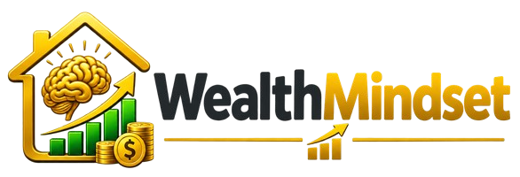 Wealth mindset shift showing a man moving from financial struggle toward financial freedom, greater opportunities, and lasting wealth-1